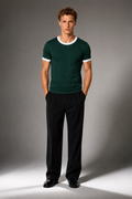 The Essential Ringer Tee - in Green