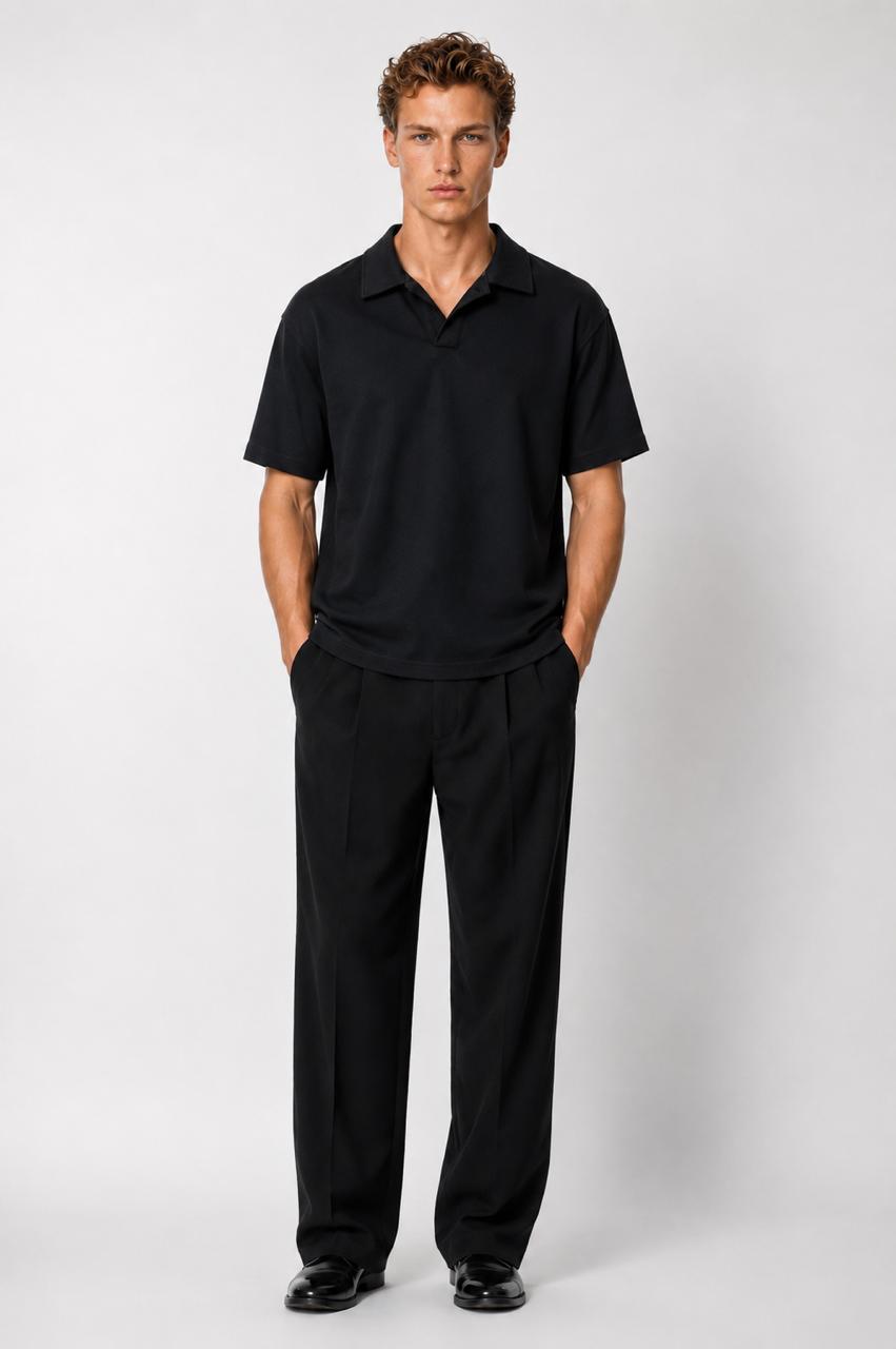 The Premium Black Polo