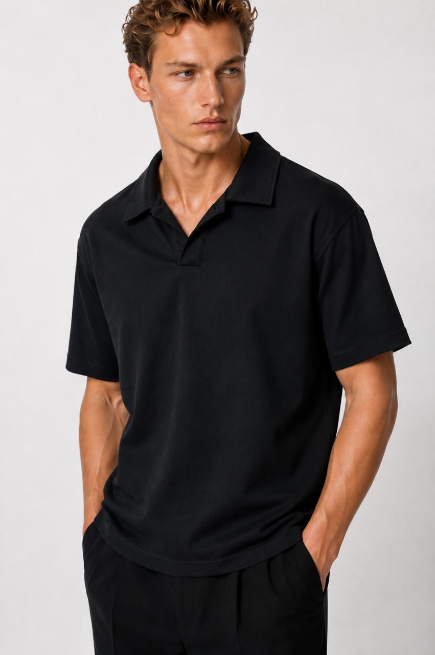 The Premium Black Polo